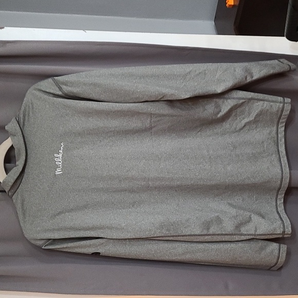 The North Face Mens 1/4 Zip Jacket Lightweight Gray Embroidered COMPANY NAME L - Picture 6 of 12